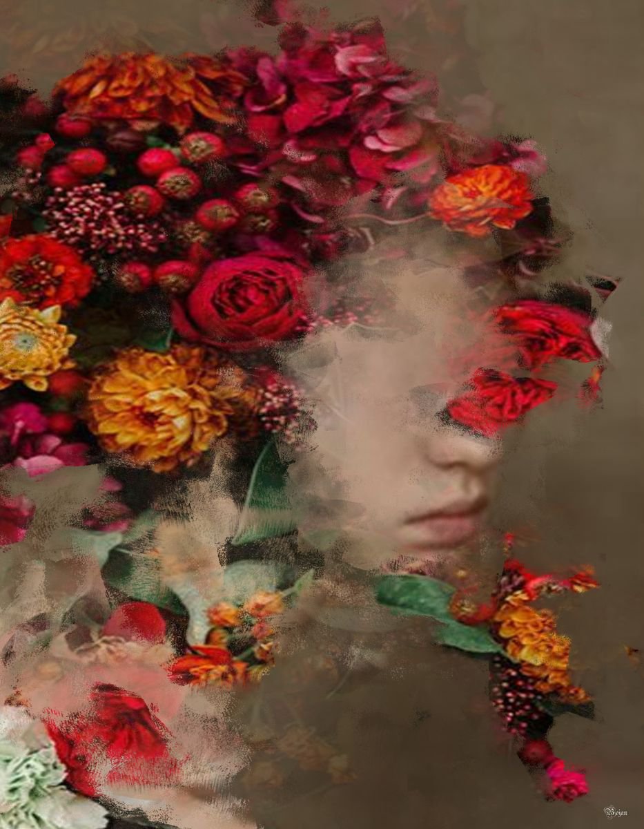 Illustrative Portrait Photograph By Bojan Jevtic, 33 X 43, Someone Like You, Original Artwork