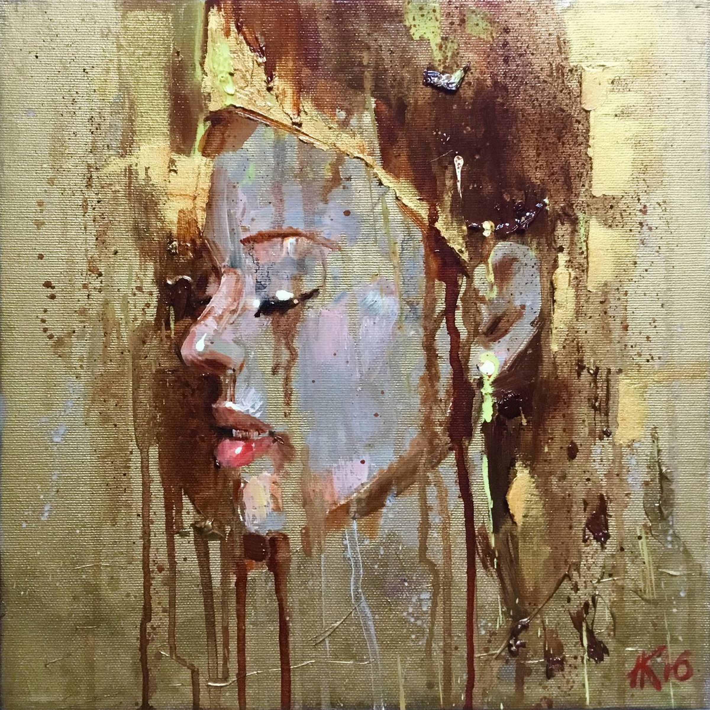 A Princess Oil Painting 30x30cm Ready To Hang Artfinder