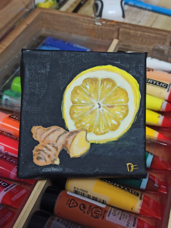 Still life with lemon & ginger