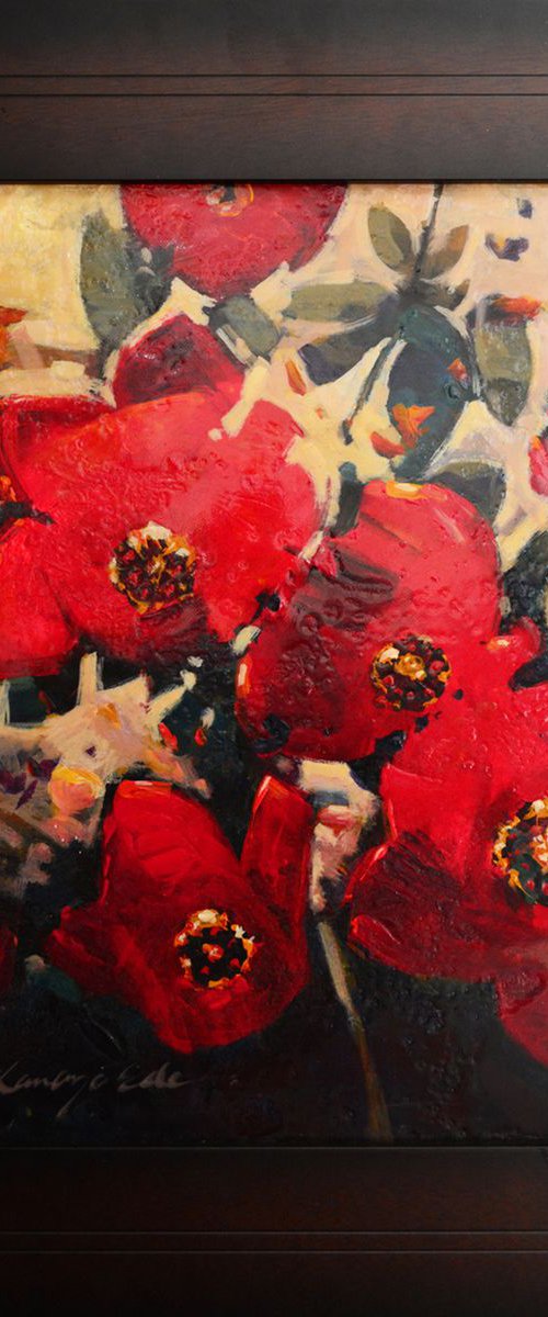 Red Peonies by Kanayo Ede