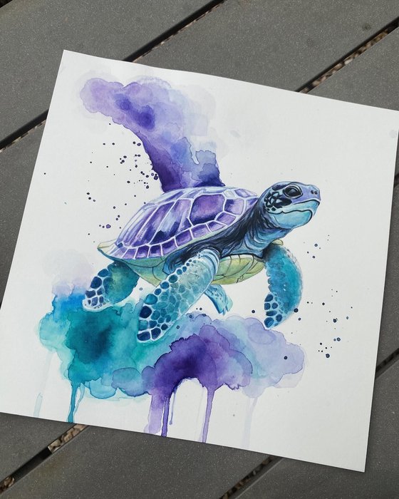 Colourful TurtlePainting