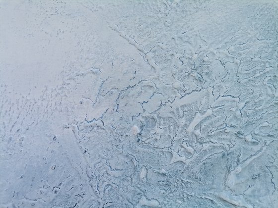 Ice crystals on the window