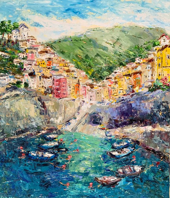 Coastal village of Riomaggiore