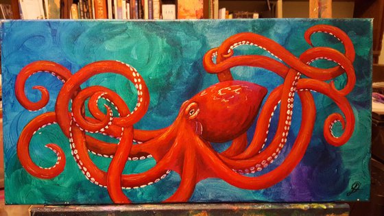 Untitled Red Octopus