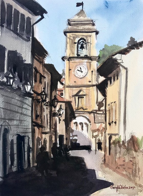 Tuscany village street