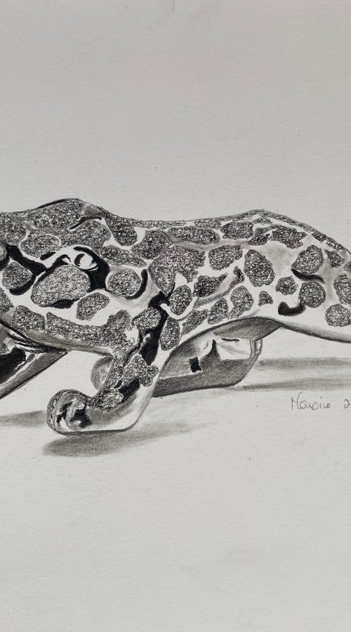Chrome leopard by Maxine Taylor