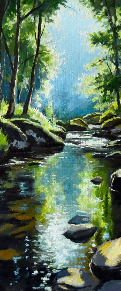 The forest river by Serghei Ghetiu