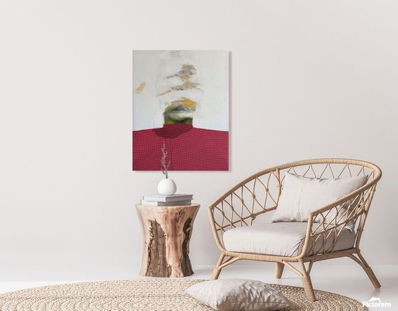 Abstracted face white