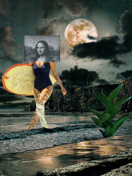 Mona Lisa and surf