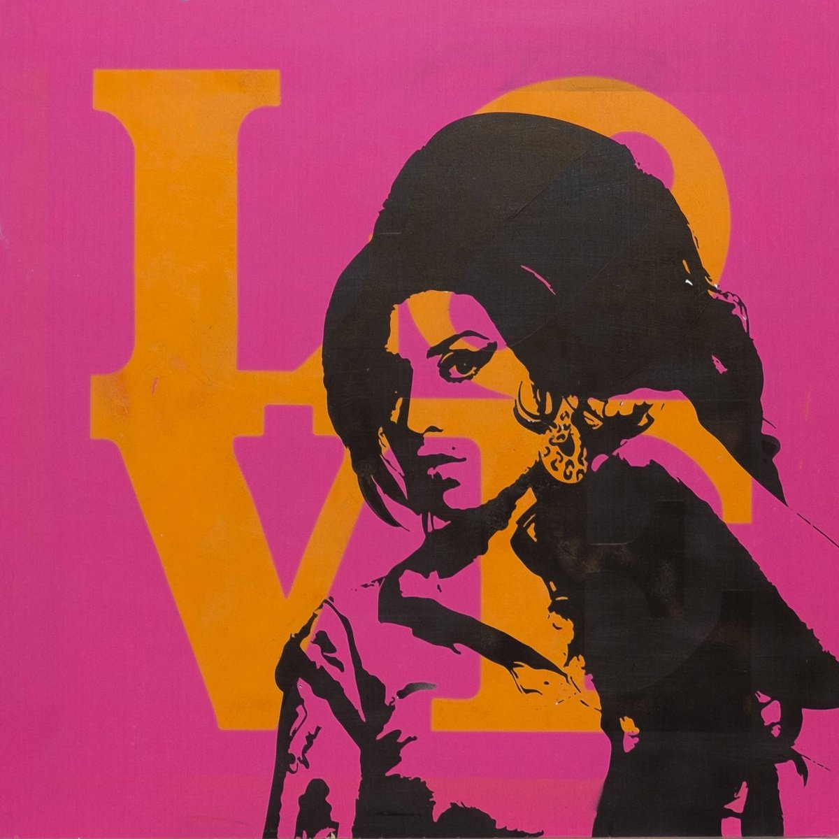 Amy Winehouse X Love Painting by Dane Shue by Dane Shue
