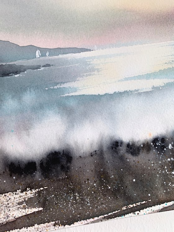 Sea and Silence (Diptych)