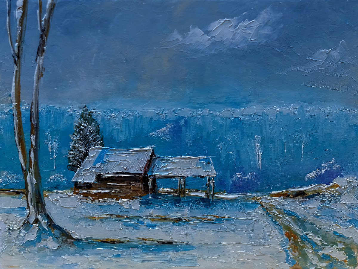 Winter landscape. by Marinko Saric