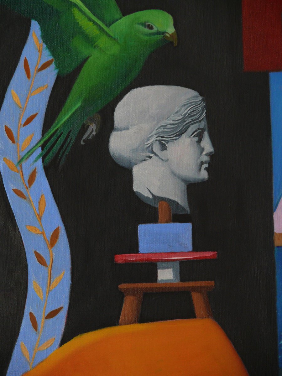 Still Life Oil Painting By Paul Rossi, 24 X 30", Encounter, Original Artwork