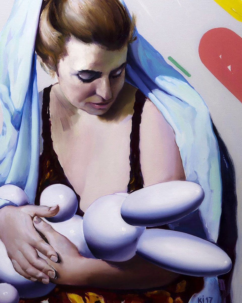 Urban And Pop Portrait Giclee Print By Igor Konovalov, 20 X 28, Eternal Baby, Original Artwork