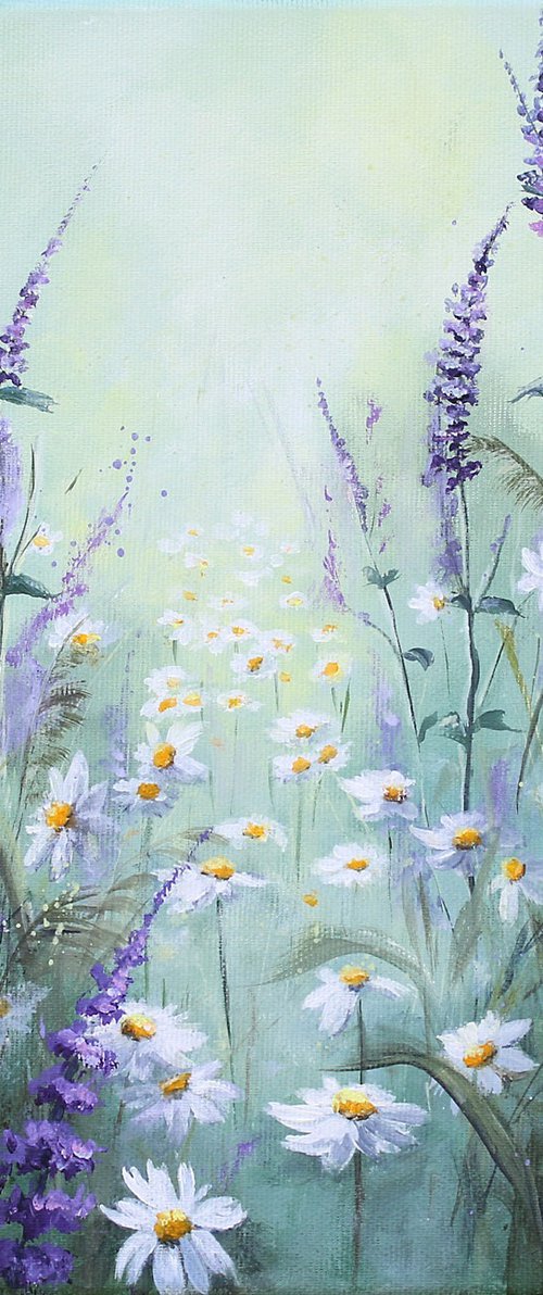 Chamomile Path in Bloom by Katerina Koroleva