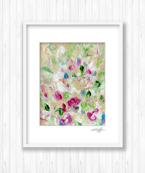Tranquility Blooms 3 - Flower Painting by Kathy Morton Stanion
