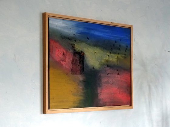 Jailed in a doted landscape (framed artwork ready to hang)
