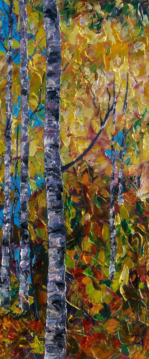 Aspens - III (Reserved for Christy) by Lena Owens at OLena Art