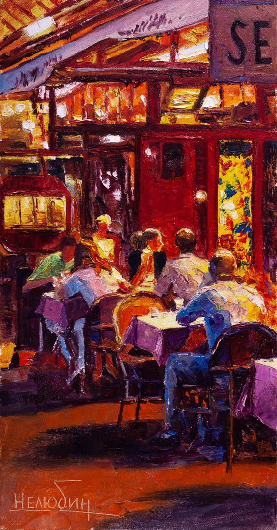 Evening cafe