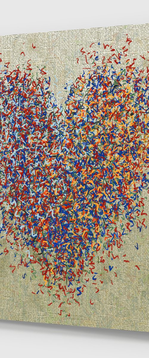 The Total Optimist Four 127 x 127cm by George Hall