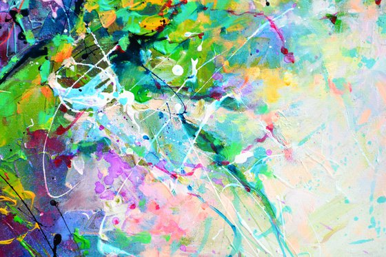 Waterfowl Flight - Colorful Dreamy Abstract