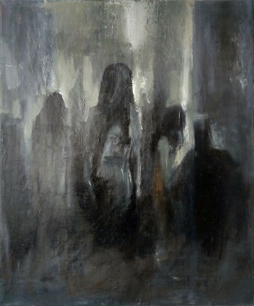Eyewitnesses Of The Dawn(Oil painting, 50x60cm, impressionistic) by Kamsar Ohanyan