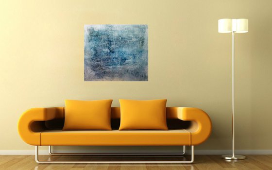 Poseidon (n.348) - 90,00 x 80,00 x 2,50 cm - ready to hang - acrylic painting on stretched canvas