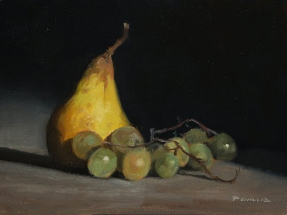 Pear and Grapes