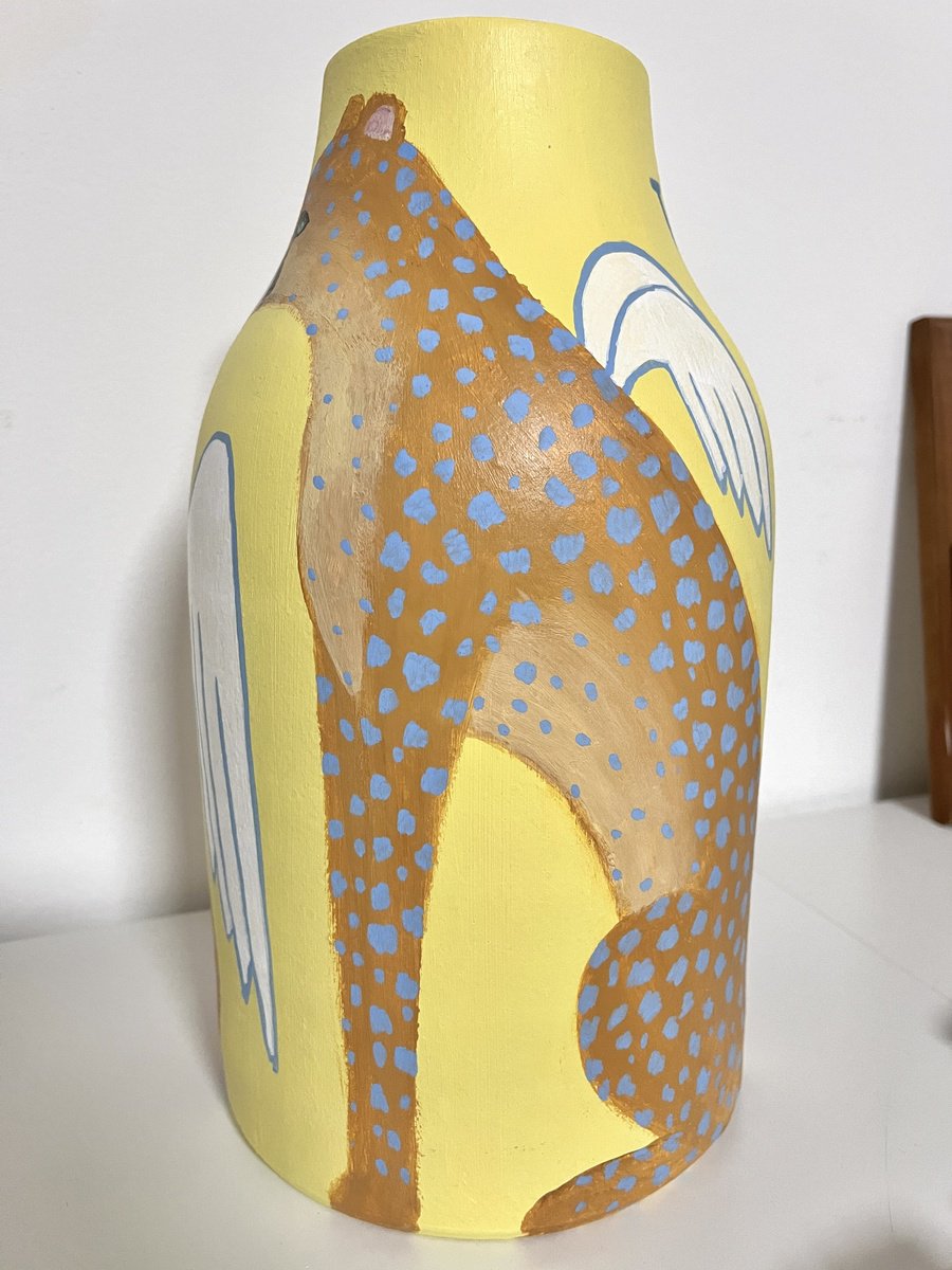 Surrealistic Animal Clay Sculpture By Daria Borisova, 7 X 12, - Guardian - ?, Original Artwork