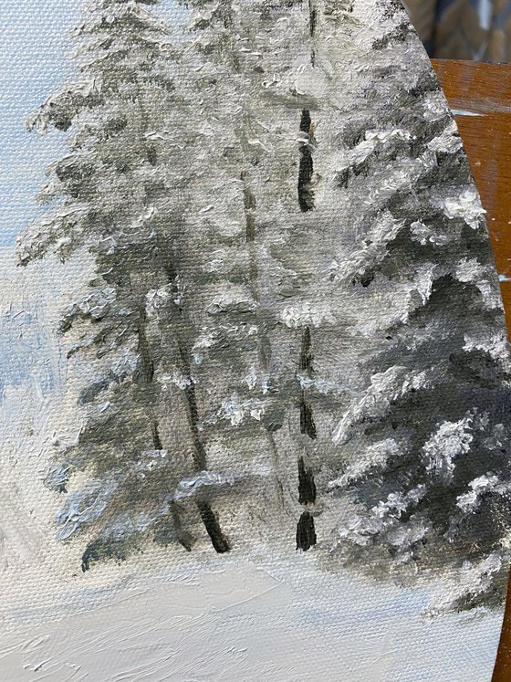 Pure Winter, 30 х 40 cm, oil on canvas