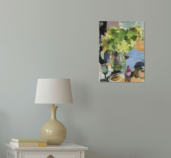 Hydrangea and perfume