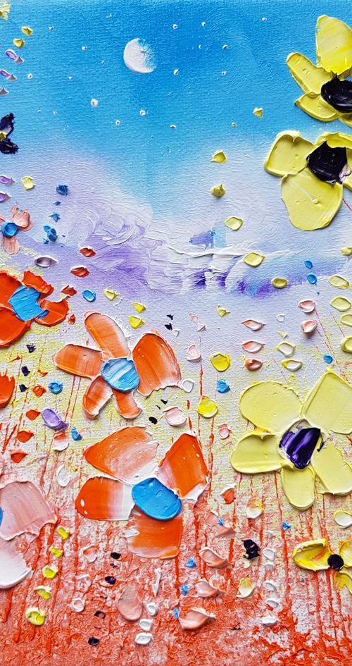 "Colourful Meadow Flowers in Love" by Phil Broad