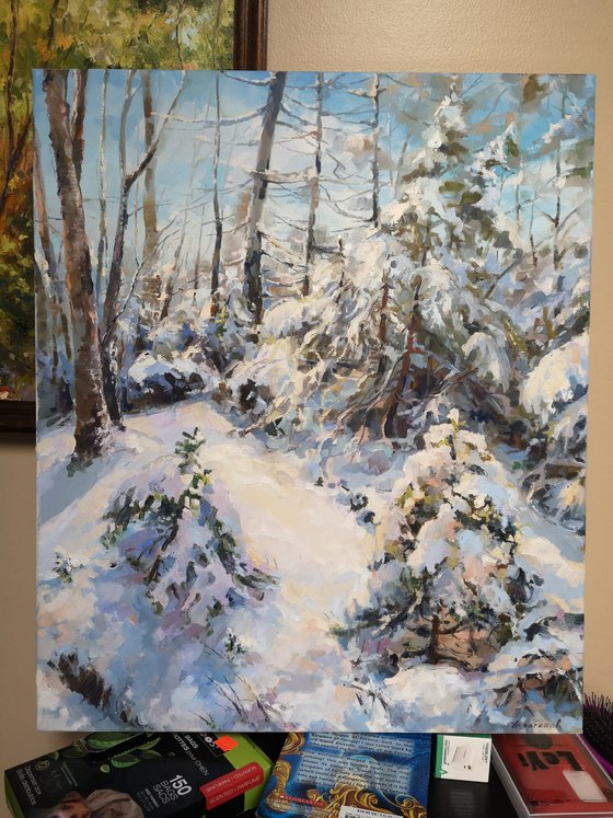 Warm snow #6 (20x24x0.7")