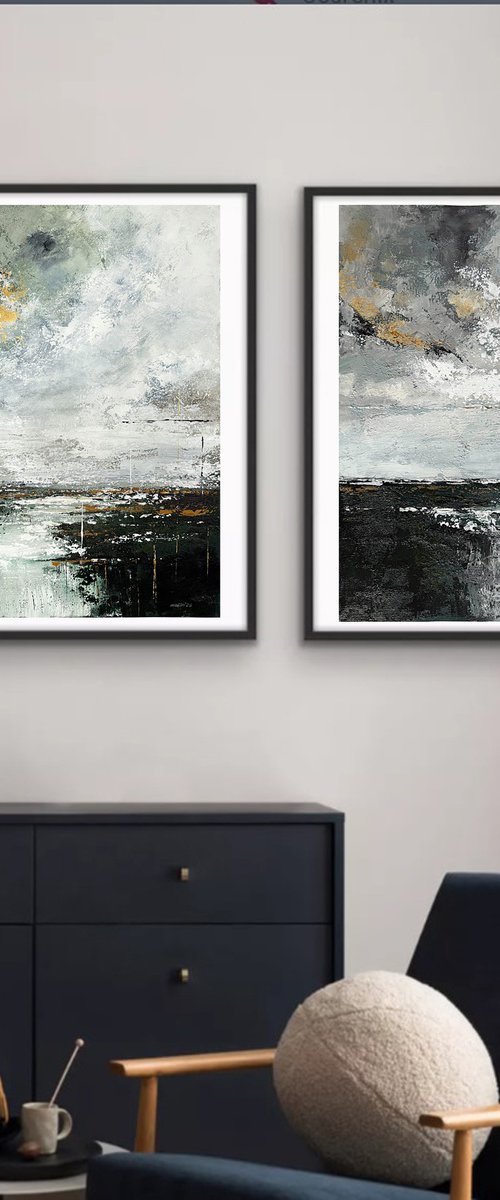 Earthlight Passage- Green Grey set by Tatiana Malinovscaia