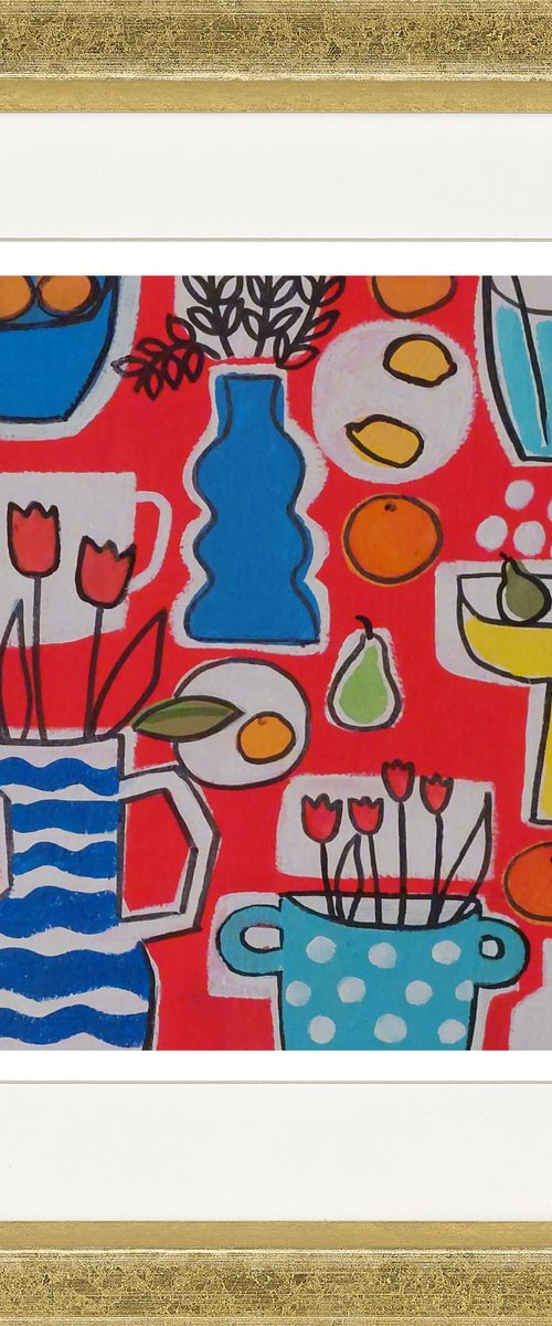 Red Still Life IX by Jan Rippingham