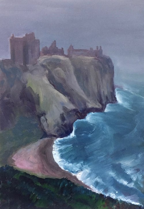 'Dunnottar Castle, April by Stephen Howard Harrison