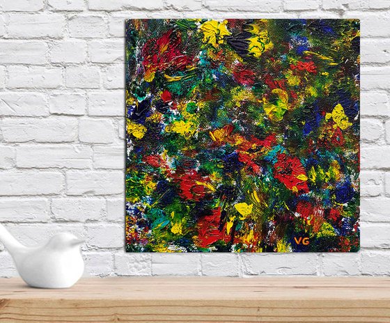 "Color Obsession" Abstract Oil Painting.