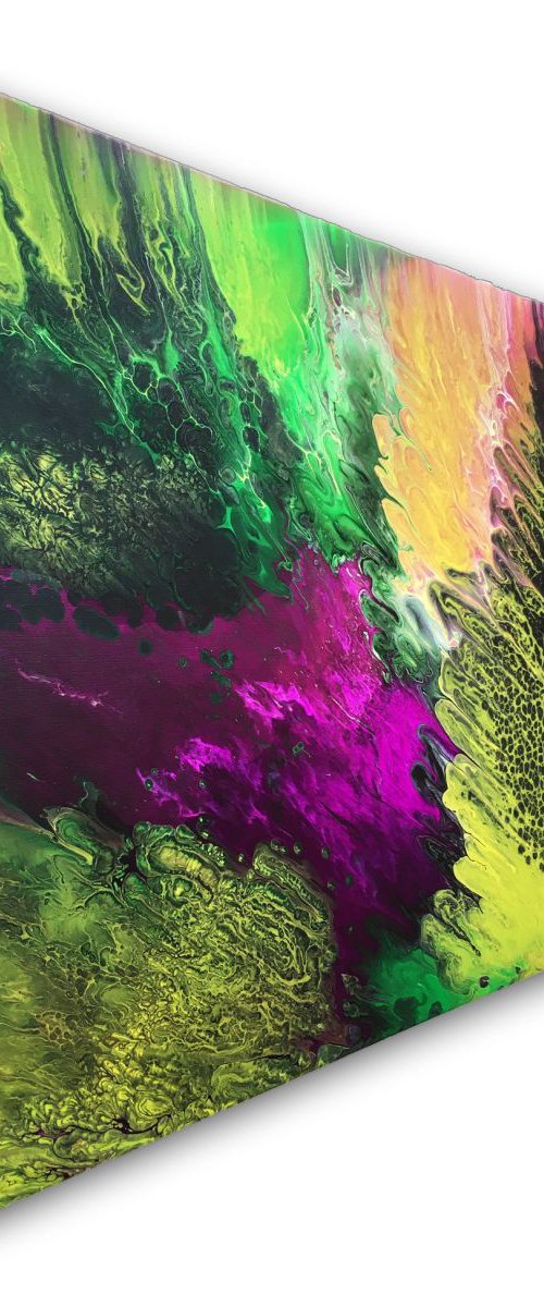 "Chemical Infatuation" - SPECIAL PRICE - Original Abstract PMS Acrylic Painting, 36 x 24 inches by Preston M. Smith (PMS)