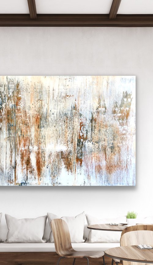 Rustic Industrial Fusion (XXL 90x46in) by Robert  Tillberg