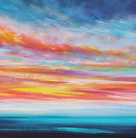 "Just You & Me" - Cornish Seascape, Art, Skyscape