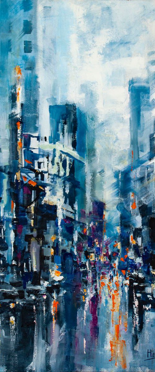 Twilight in the city by Aleksandr Neliubin