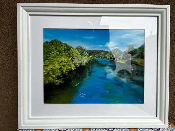 Cerulean Reflections: Summer River