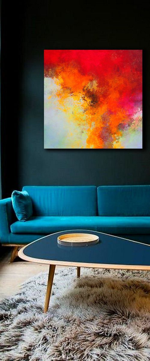 100 x 100cm. / abstract painting / Episode 69 by Alex Senchenko