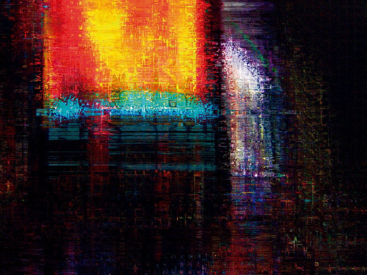 Abstract Cityscapes Print By Javier Diaz, 79 X 60, Estructuras Lumi?nicas 20/Xl Large Original Artwork, Original Artwork