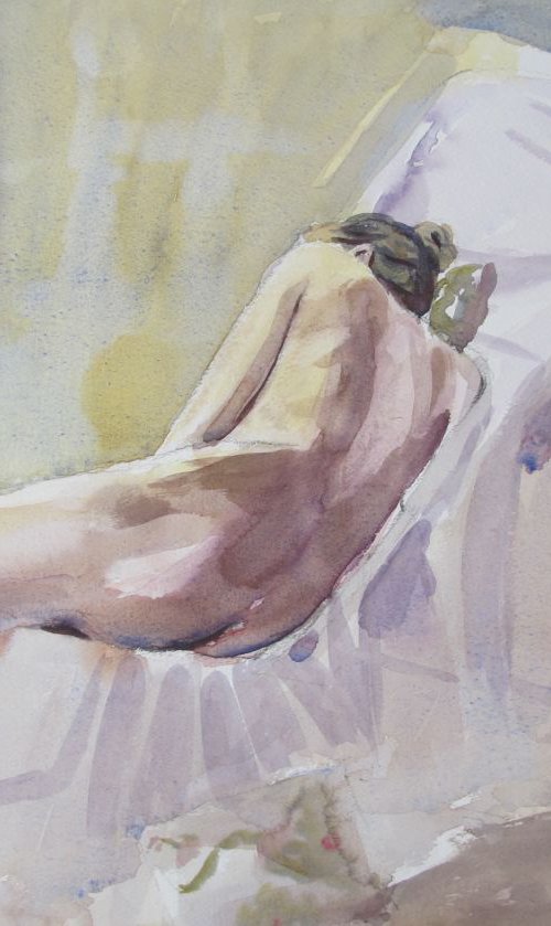 reclining female nude by Rory O’Neill