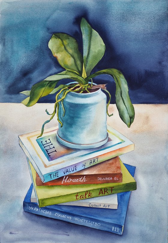 Still life with books