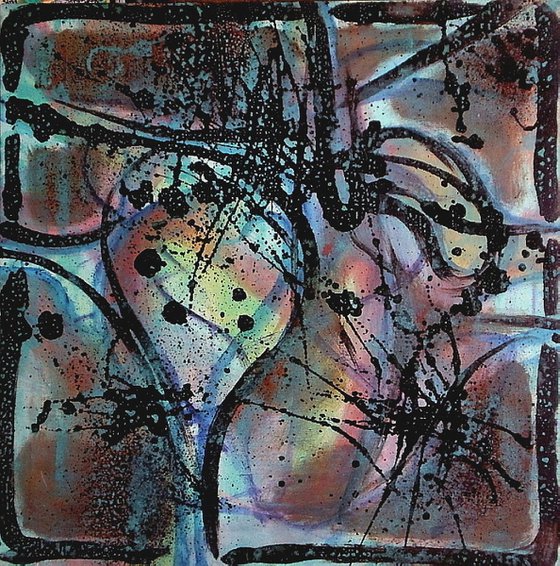 Heart-XXI(Homage to Jackson Pollock)
