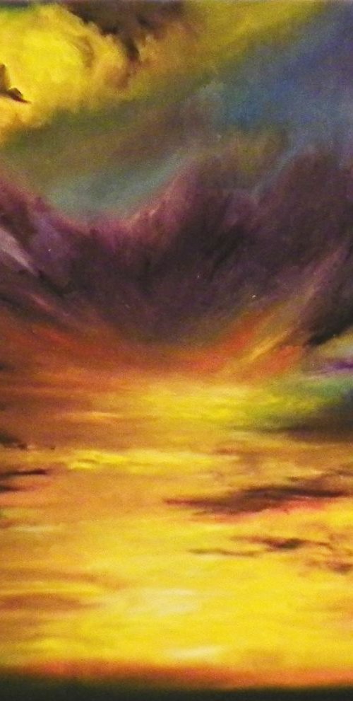 Burning sky by Anastasiia Novitskaya