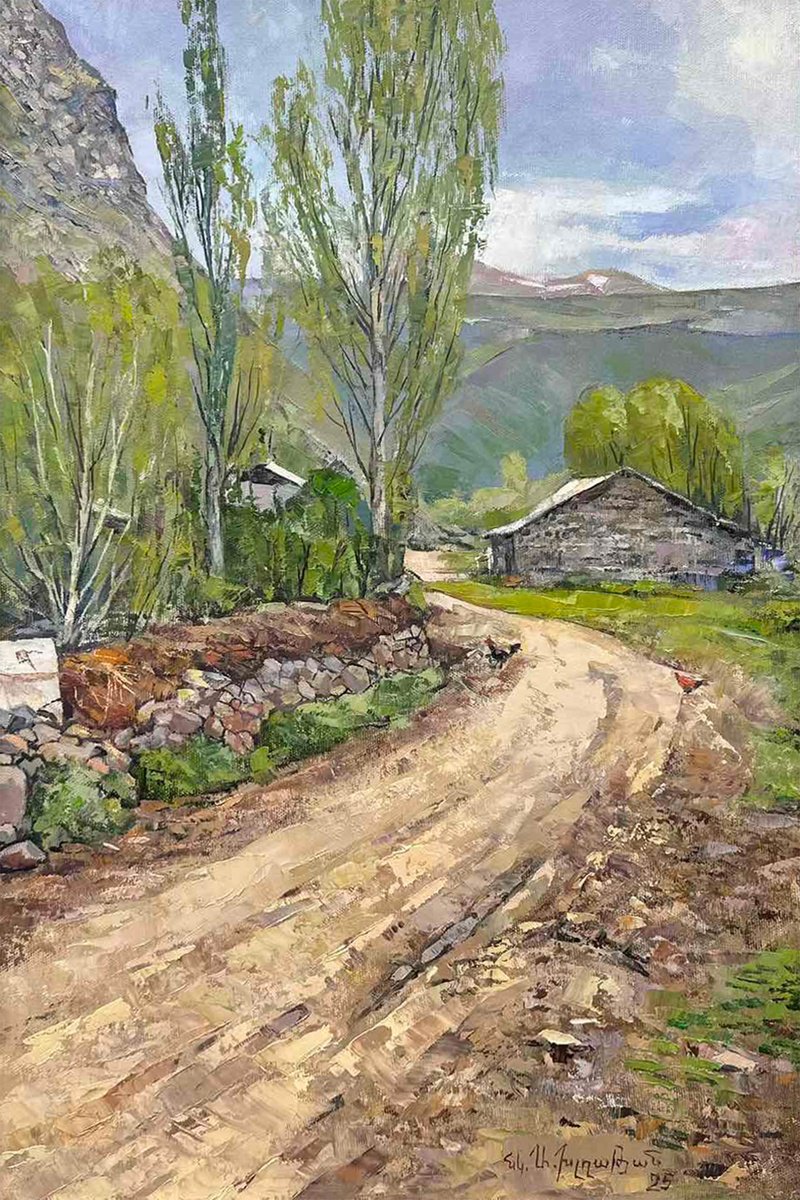 On The Road To Mtnadzor By Aramayis Khlghatyan, 16 X 24, Artwork For Sale On Artfinder