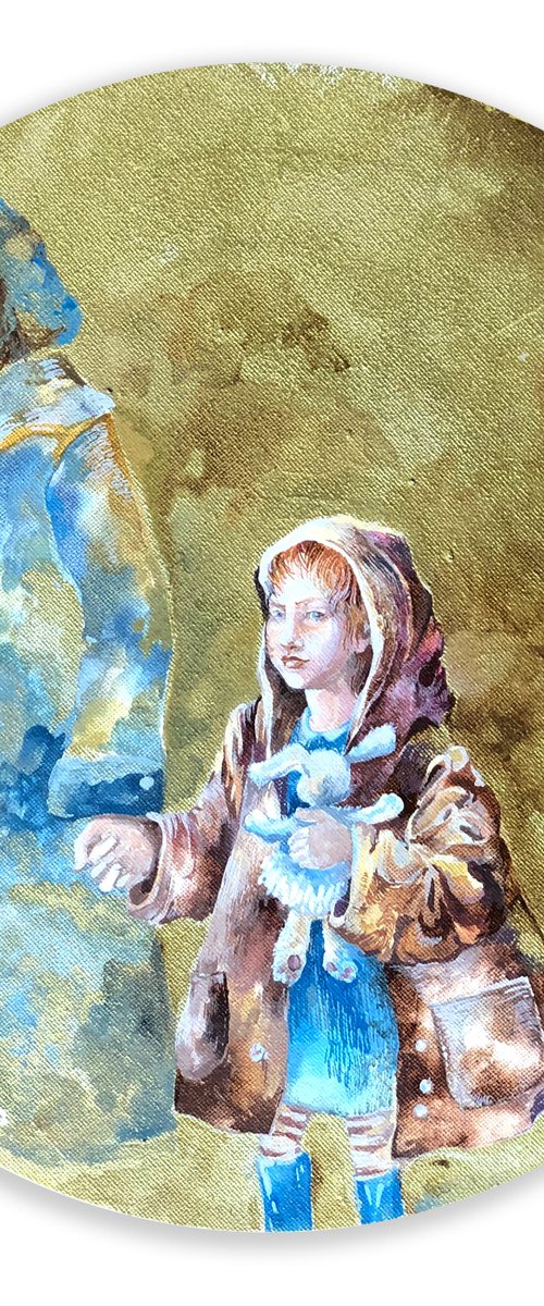 Blue Boots by Larissa Rogacheva